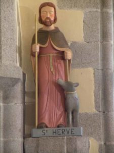 Statue De Saint Hervé Dans La Chapelle De Saint Urfold