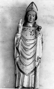 cliché de 1972 de la statue de Saint Benoît